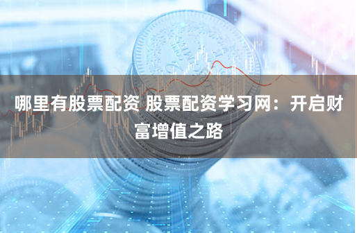 哪里有股票配资 股票配资学习网：开启财富增值之路